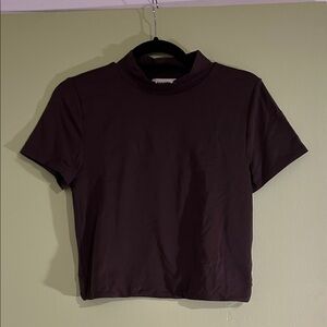 Babaton Dark Brown Crop Top